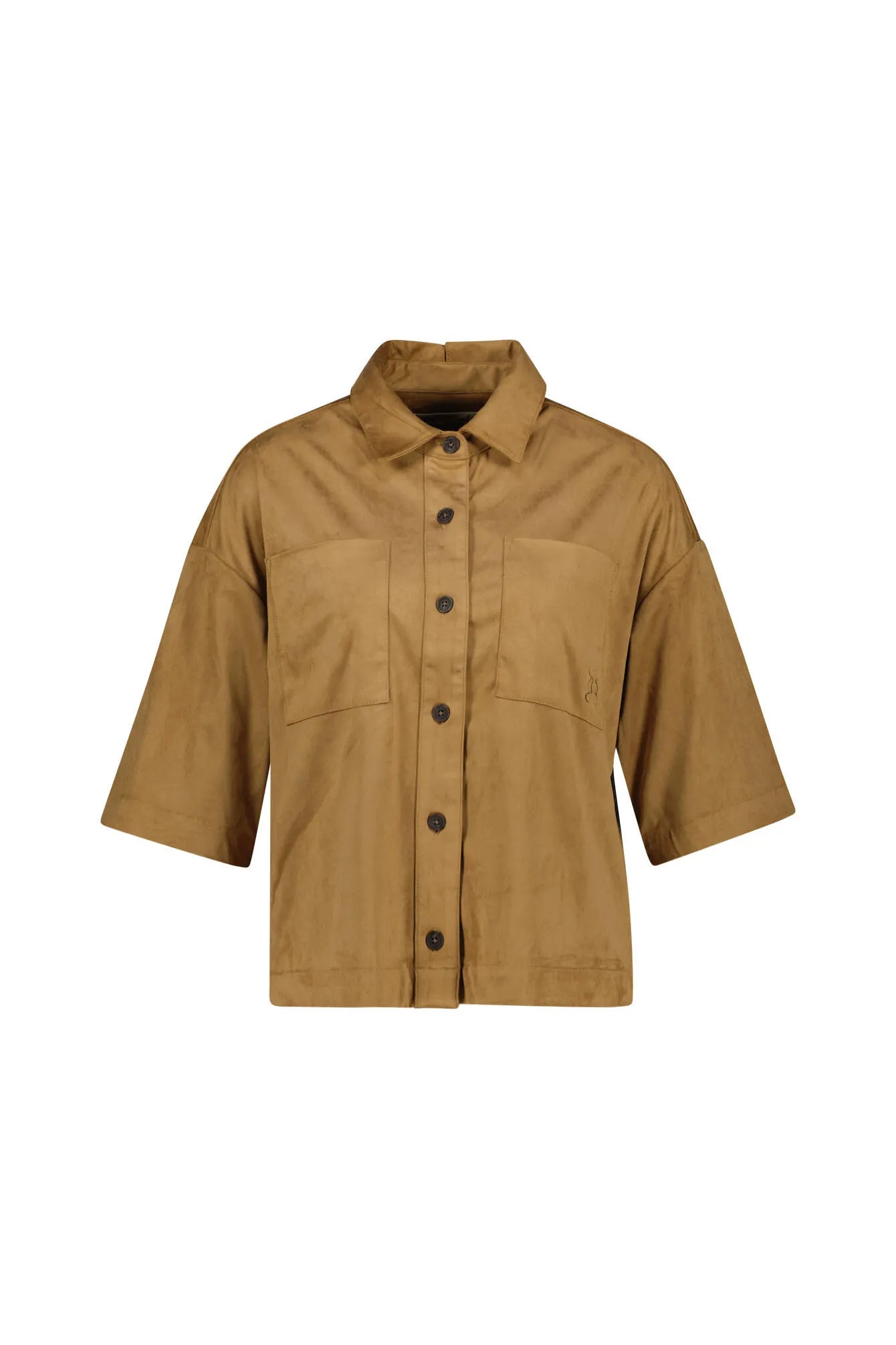 Jacke mit aufliegendem Kragen