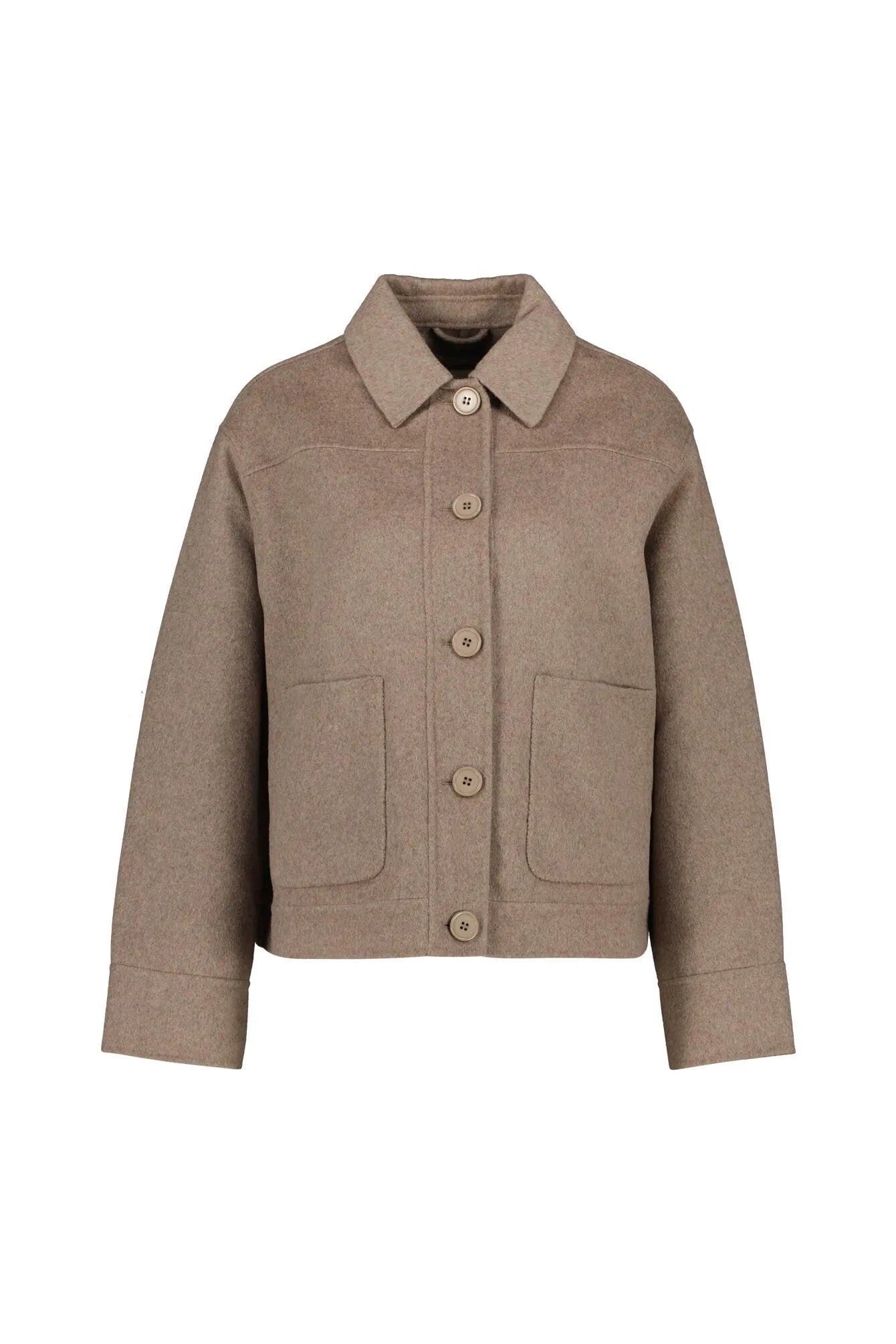 Übergangsjacke mit aufliegendem Kragen