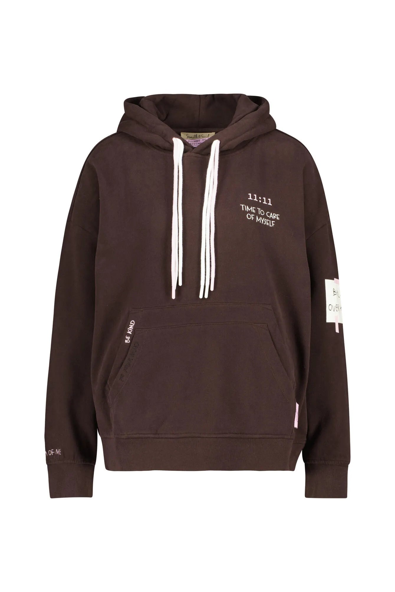 Sweathoodie oversized aus Baumwollmix