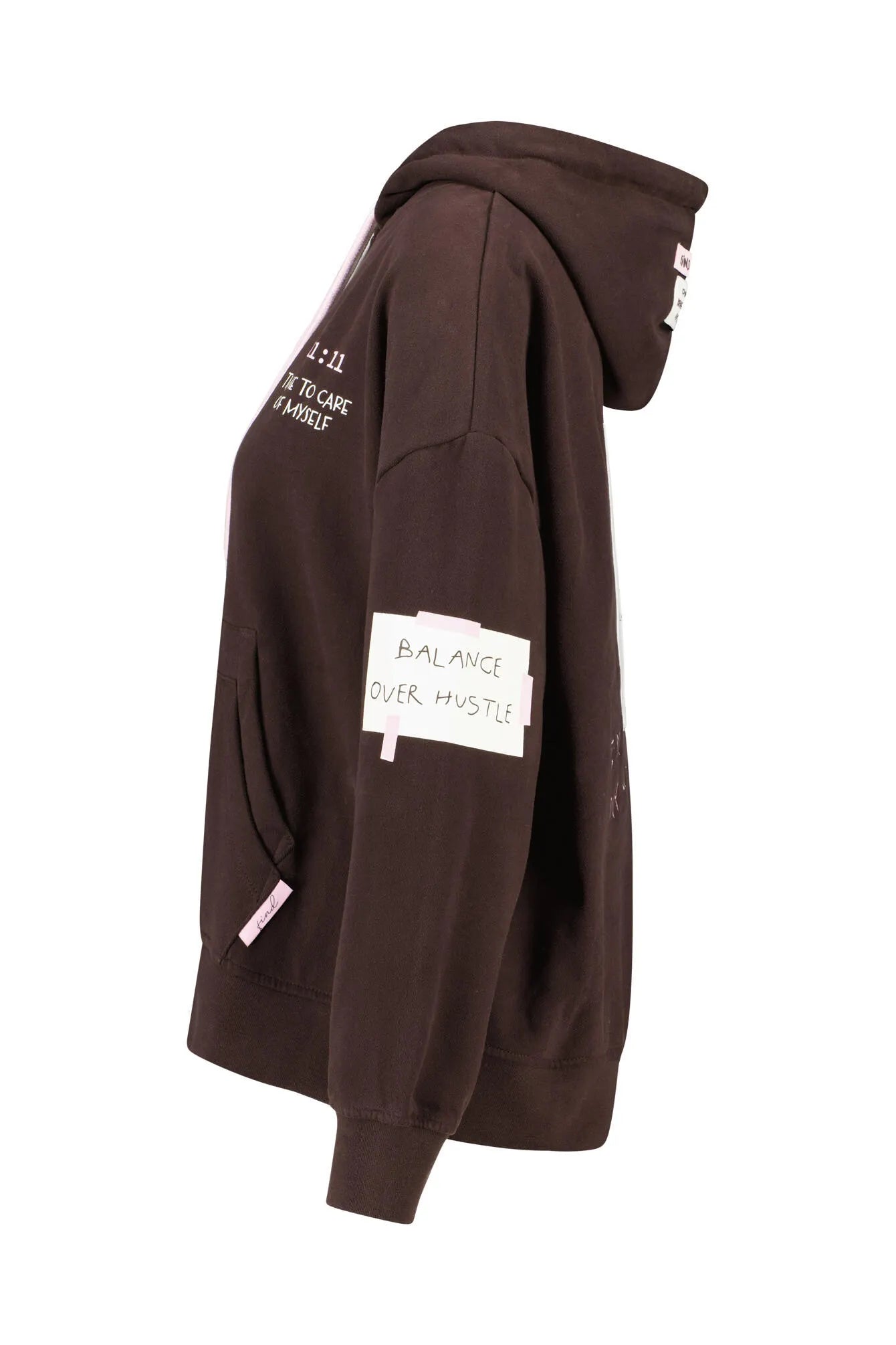 Sweathoodie oversized aus Baumwollmix