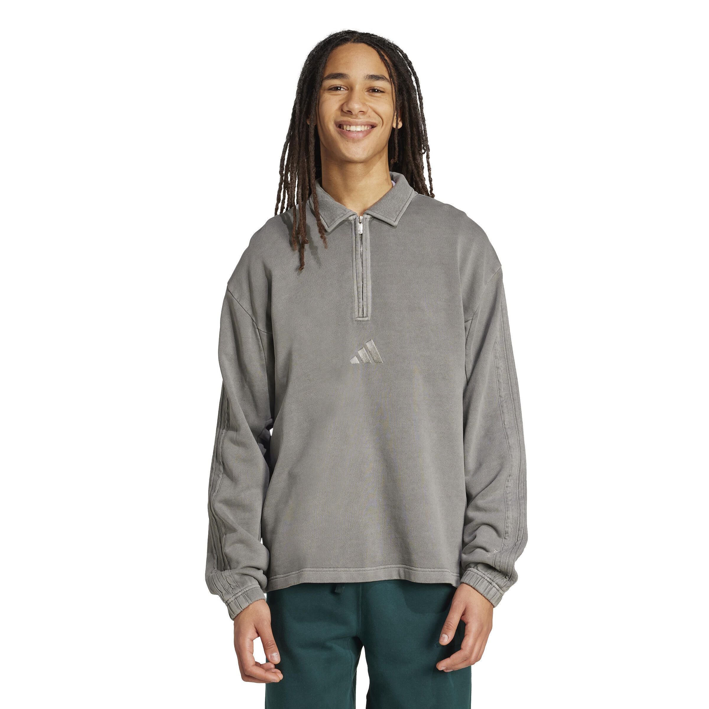 Sweatpullover mit Troyerkragen