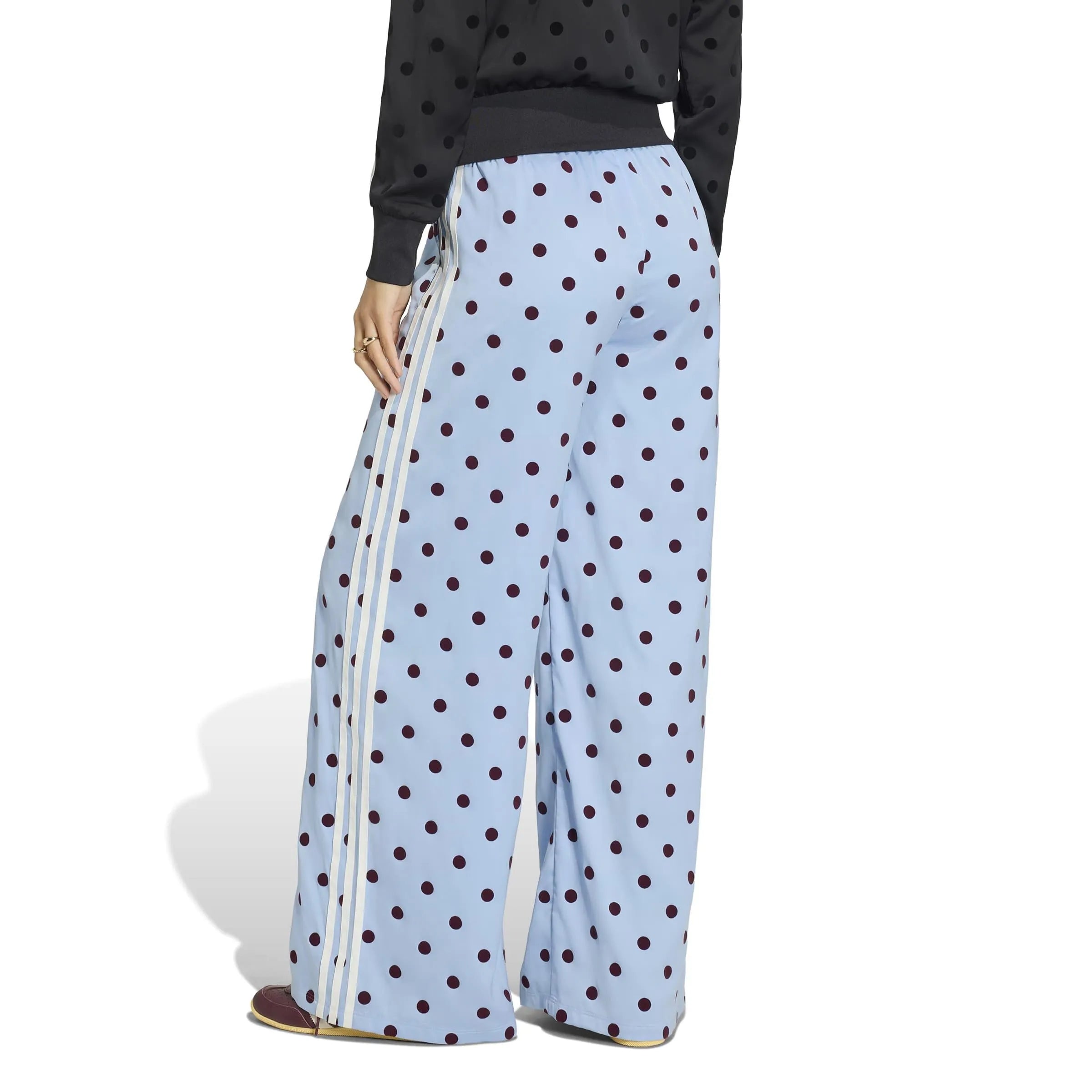 Satin Polka Dots Hose Wide Leg