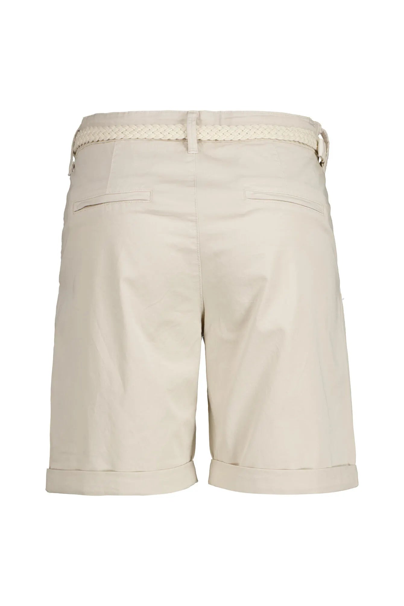 Chino-Shorts mit Flechtgürtel