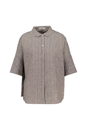 Leinenbluse gestreift