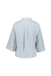 Leinenbluse gestreift