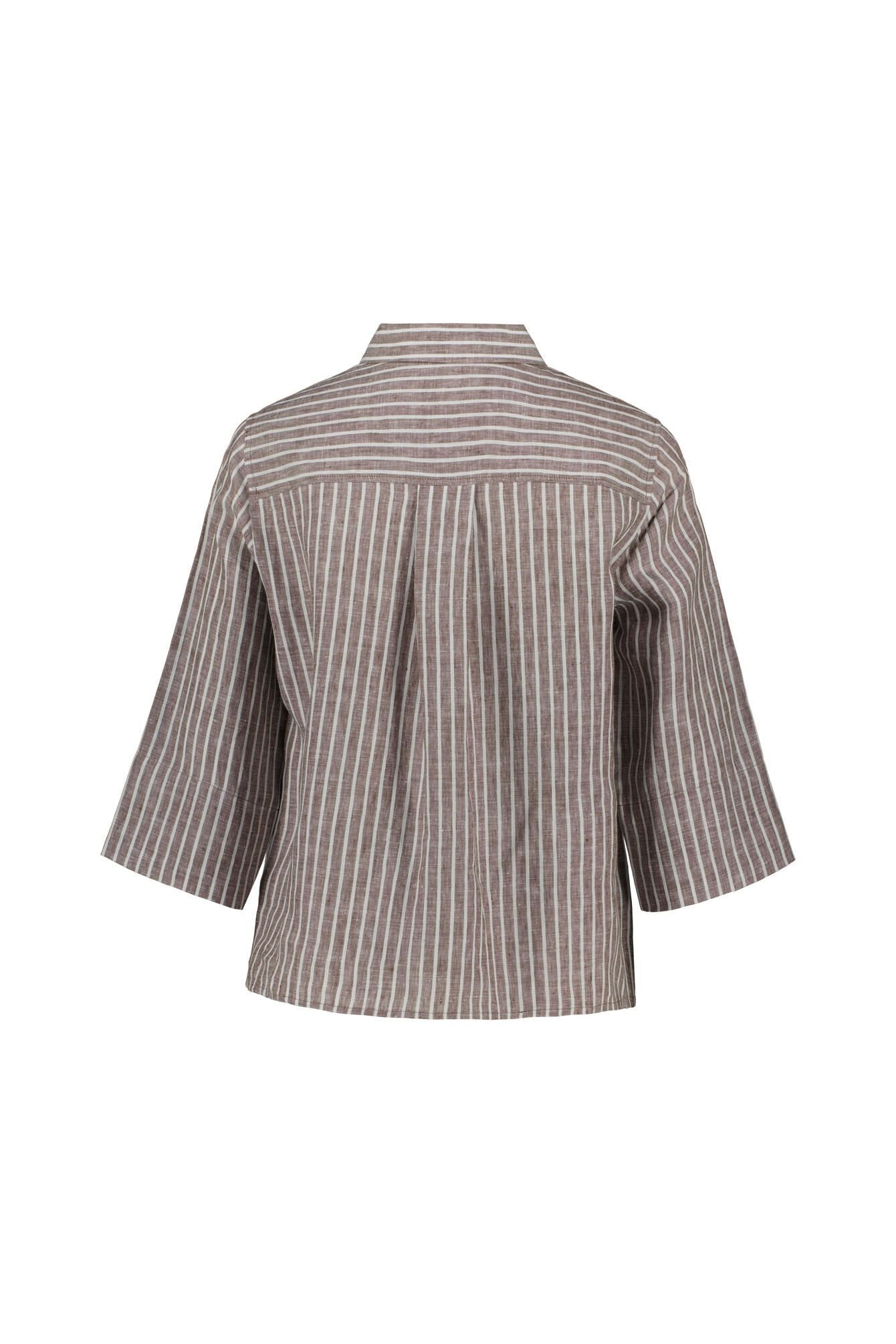 Leinenbluse gestreift