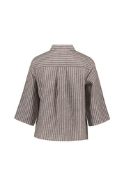 Leinenbluse gestreift