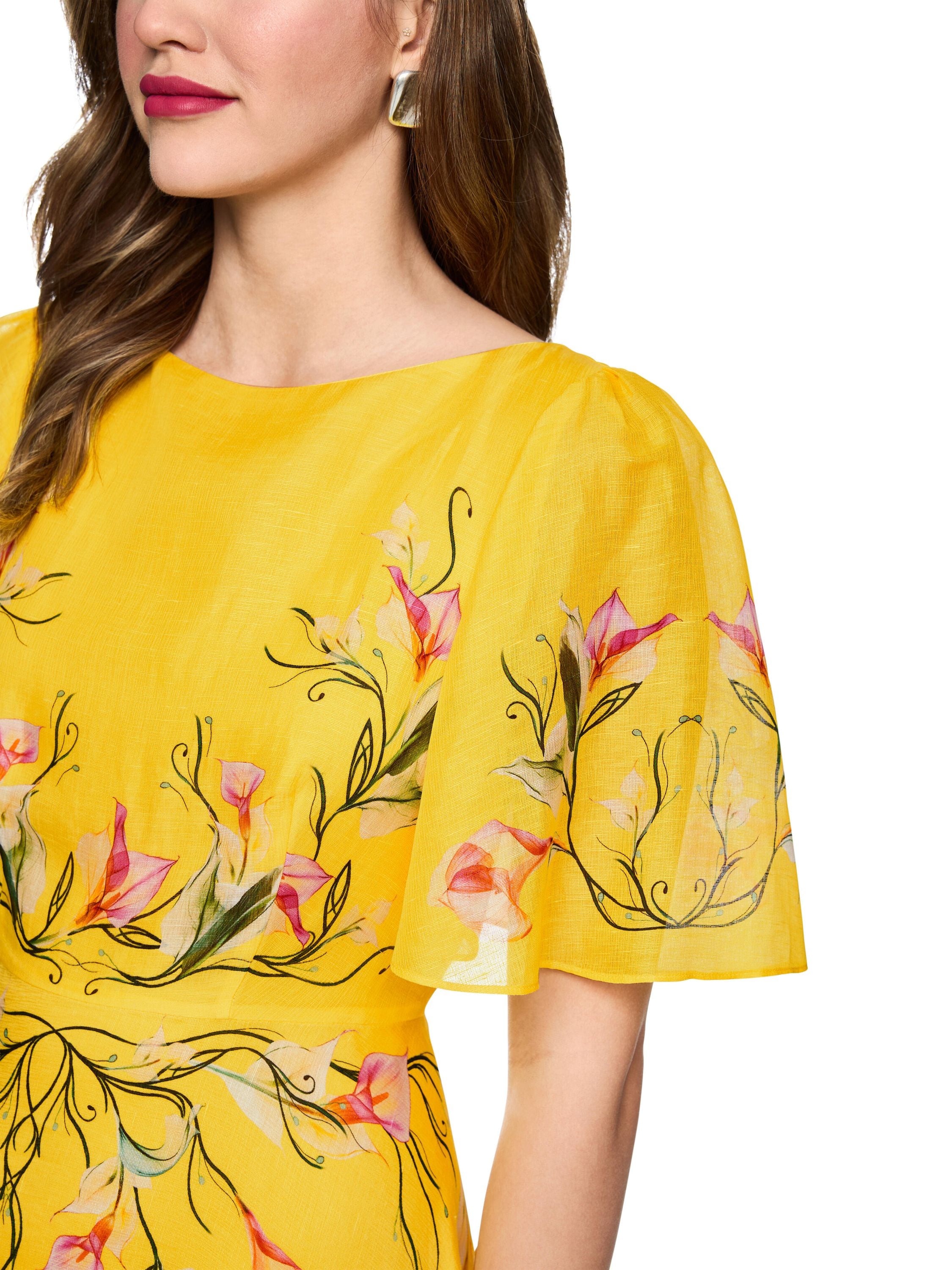 Sommerkleid Maxi aus Leinenmix