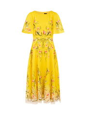 Sommerkleid Maxi aus Leinenmix
