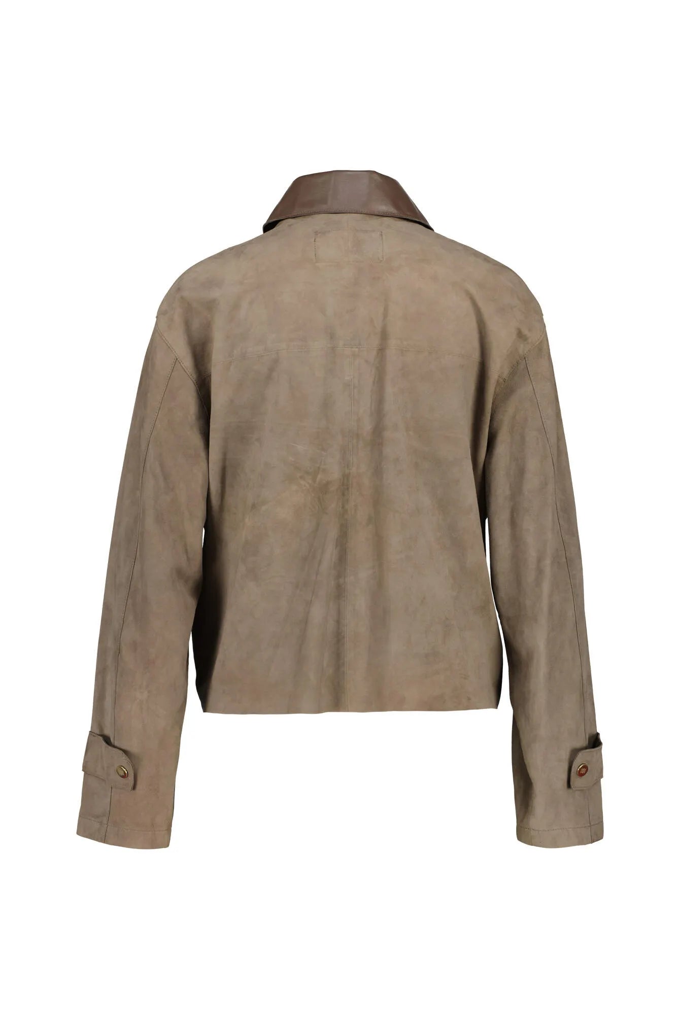 Lederbluse Regular Fit