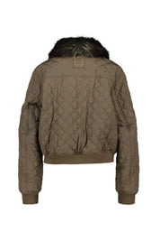 Steppjacke mit abnehmbaren Kragen