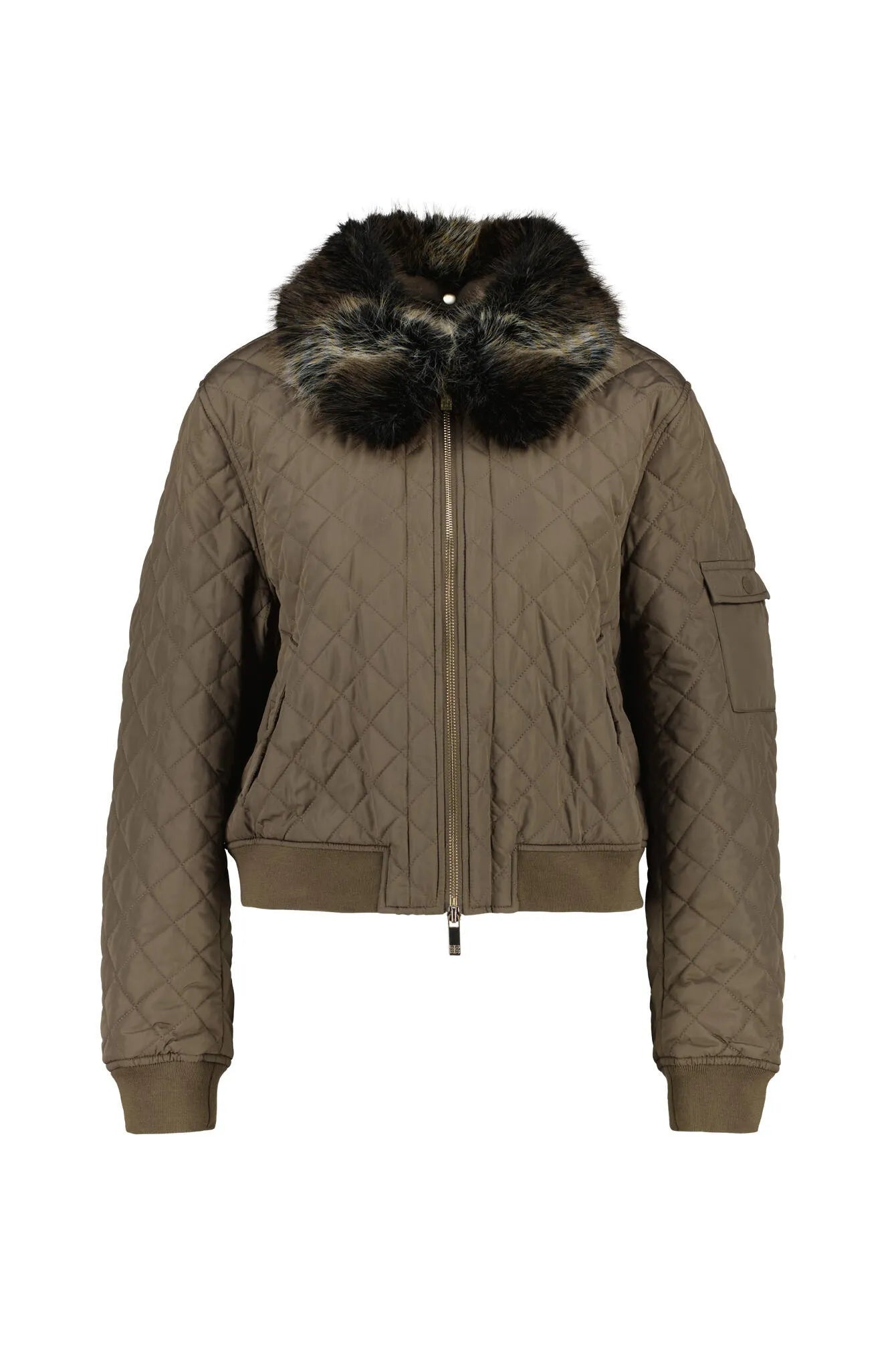 Steppjacke mit abnehmbaren Kragen