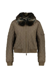 Steppjacke mit abnehmbaren Kragen