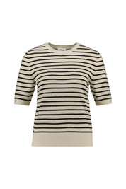 Strick-T-Shirt aus Viskosemix