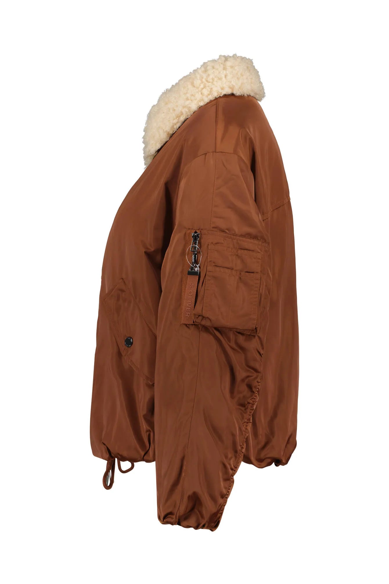 Bomberjacke mit Kunstfellkragen