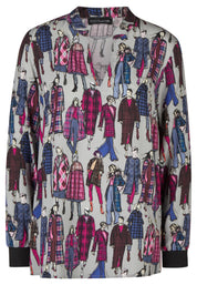 Bluse aus Viskose