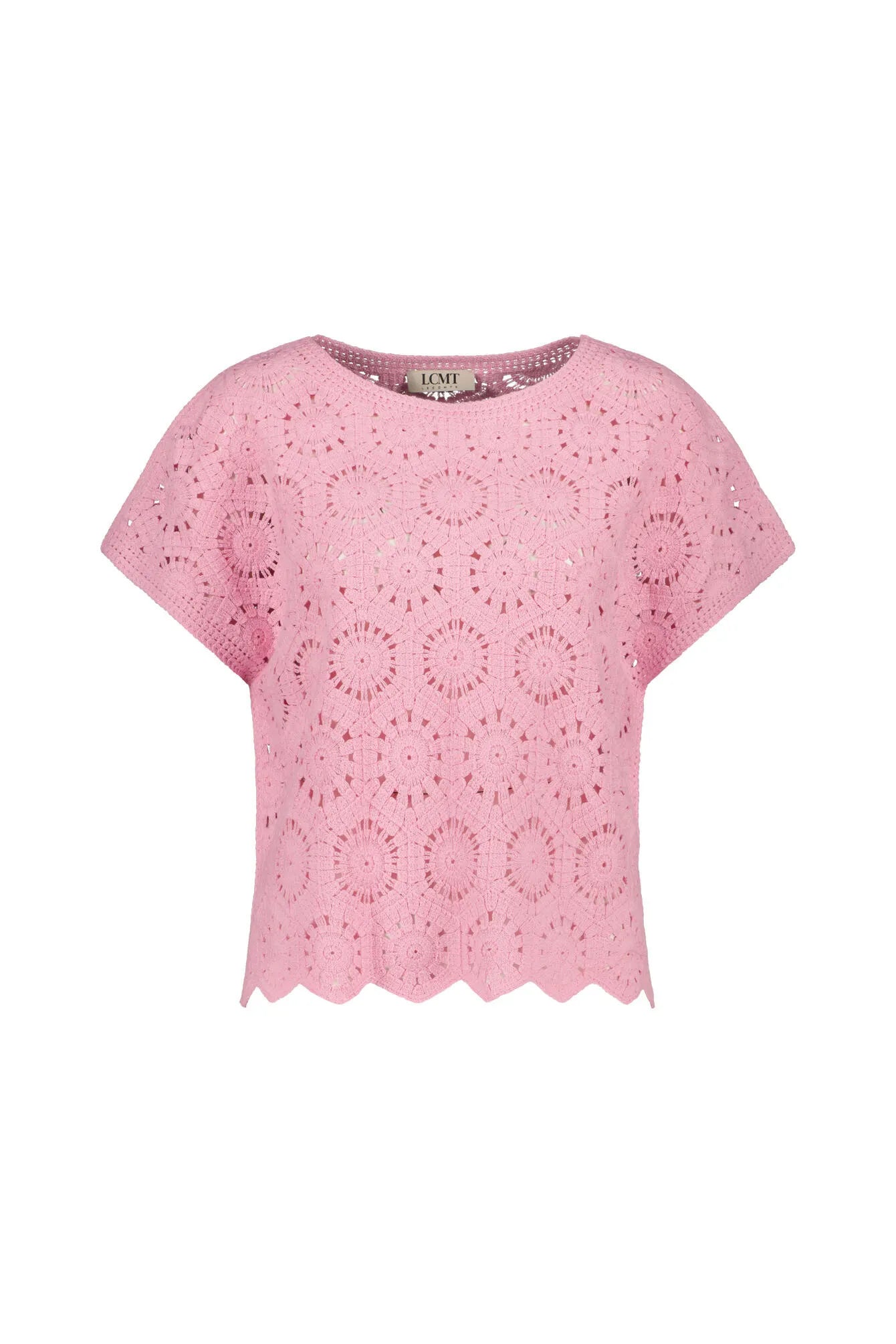 Strick-T-Shirt aus Baumwollmix