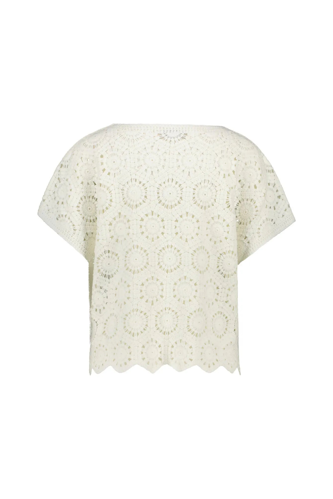 Strick-T-Shirt aus Baumwollmix