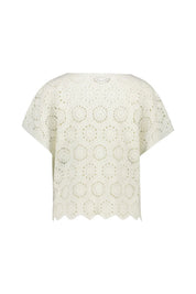 Strick-T-Shirt aus Baumwollmix