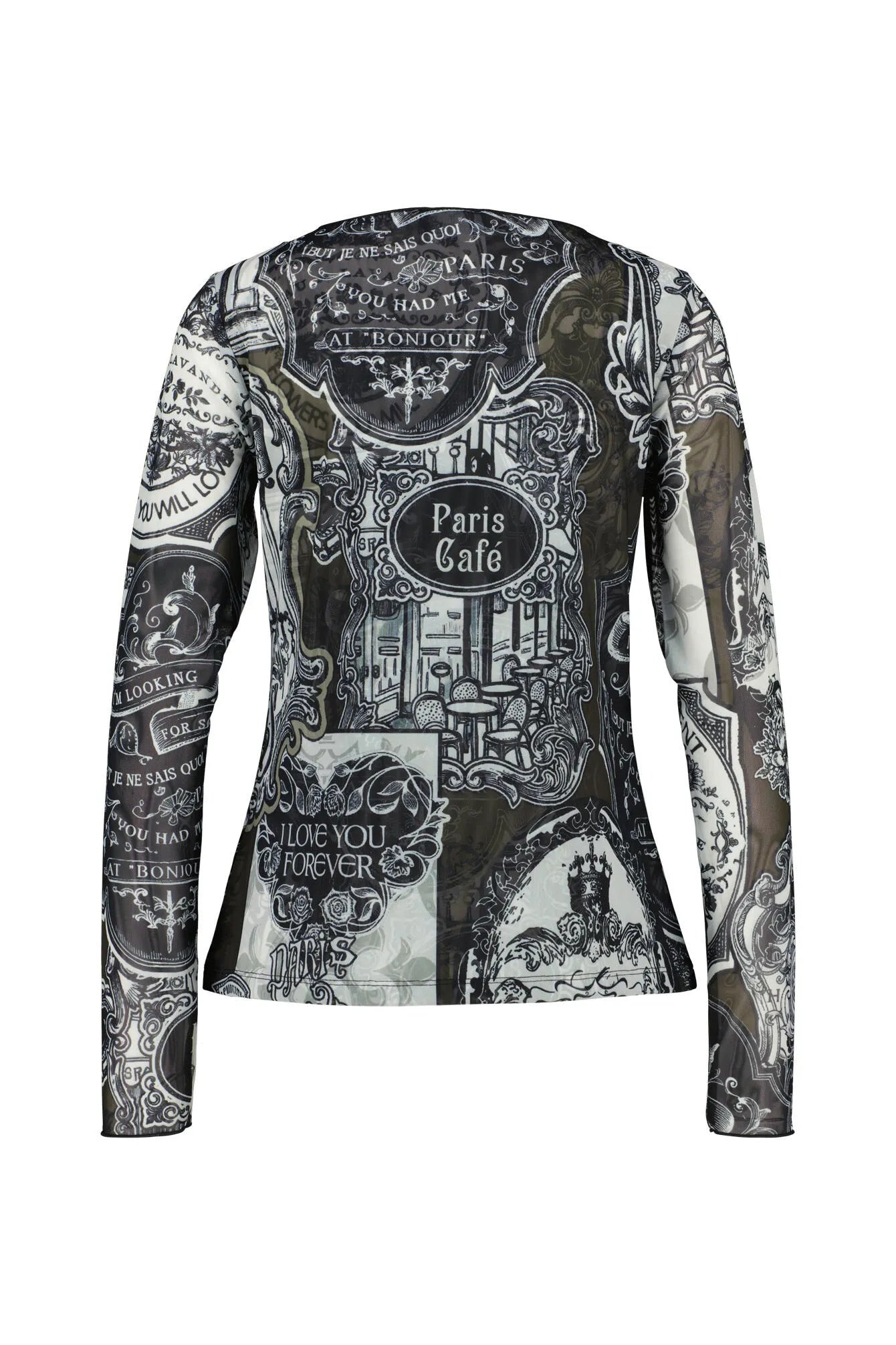 Langarmshirt aus Mesh
