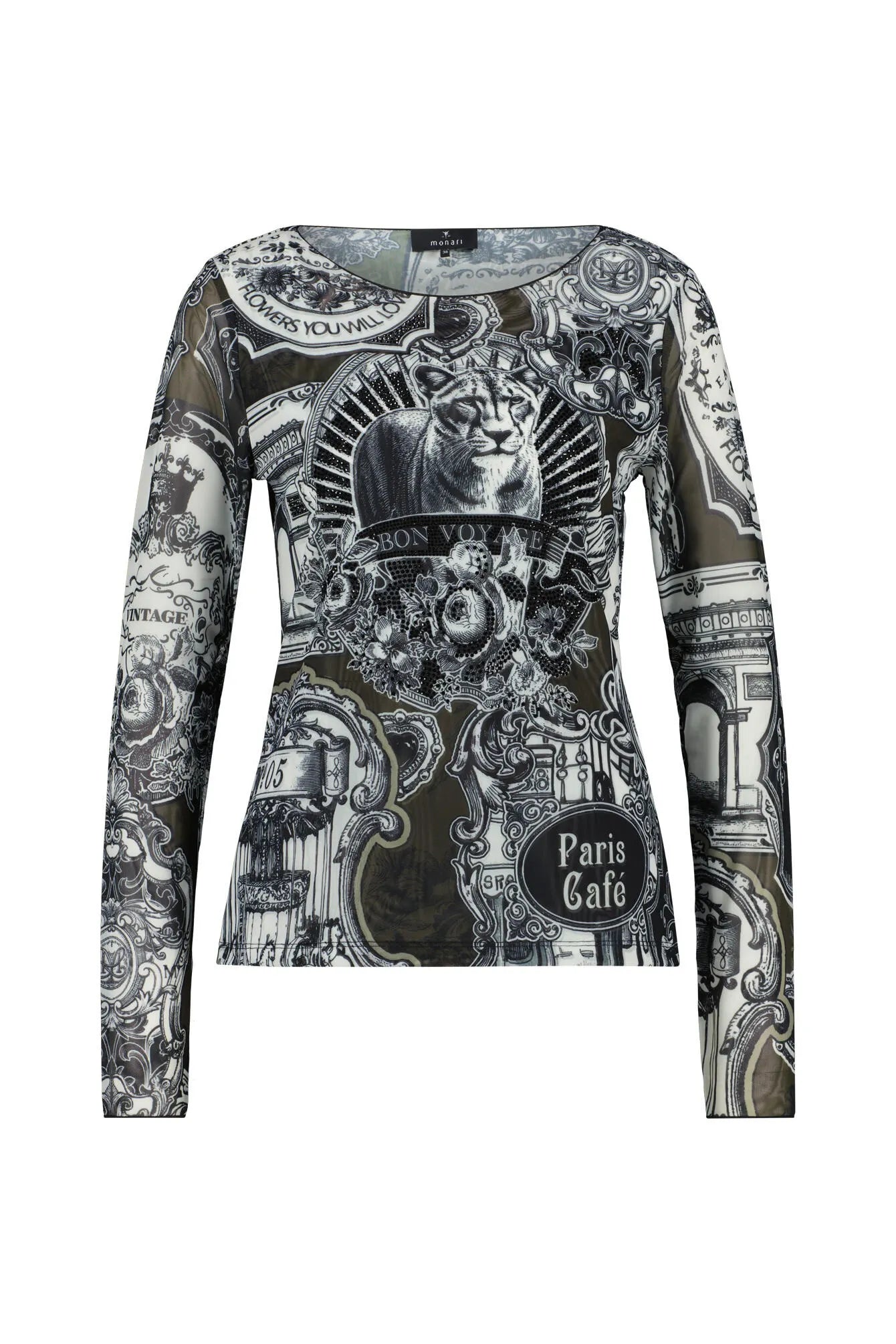 Langarmshirt aus Mesh