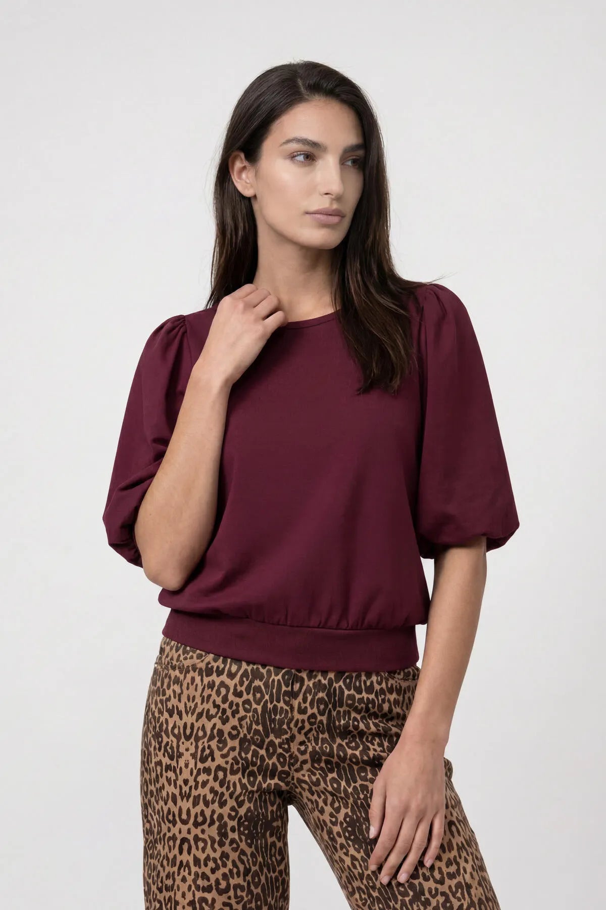 Sweatshirt mit Halbarm