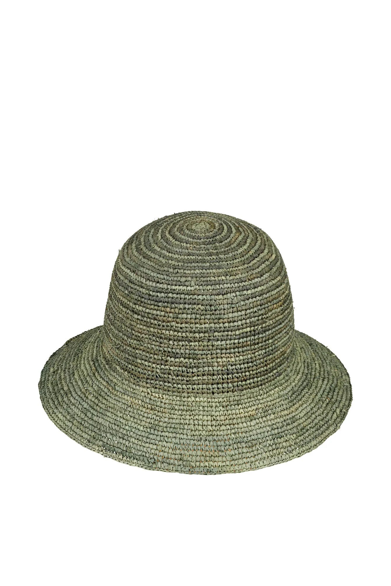 Raffiastroh Glocke, gras/khaki