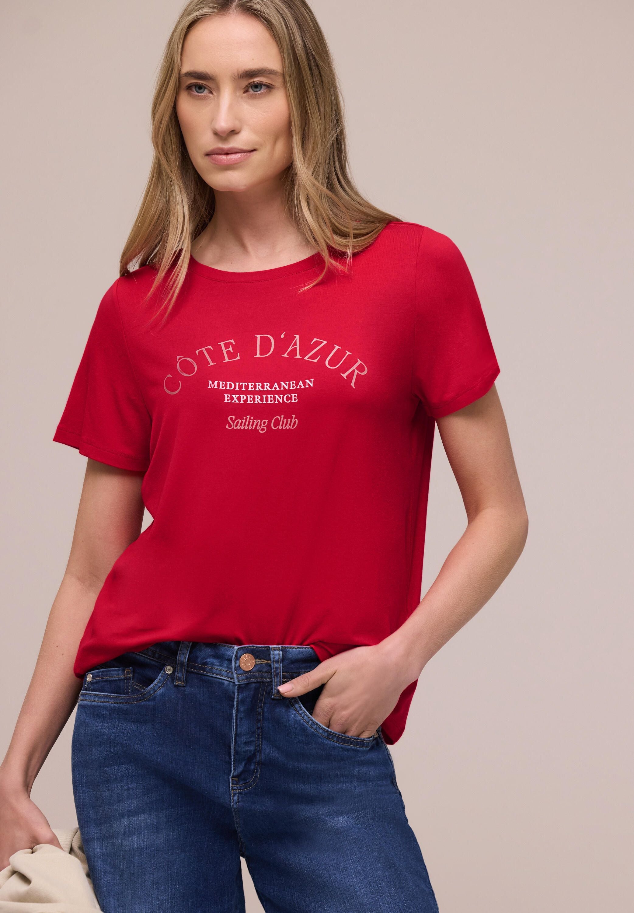 T-Shirt aus Viskose