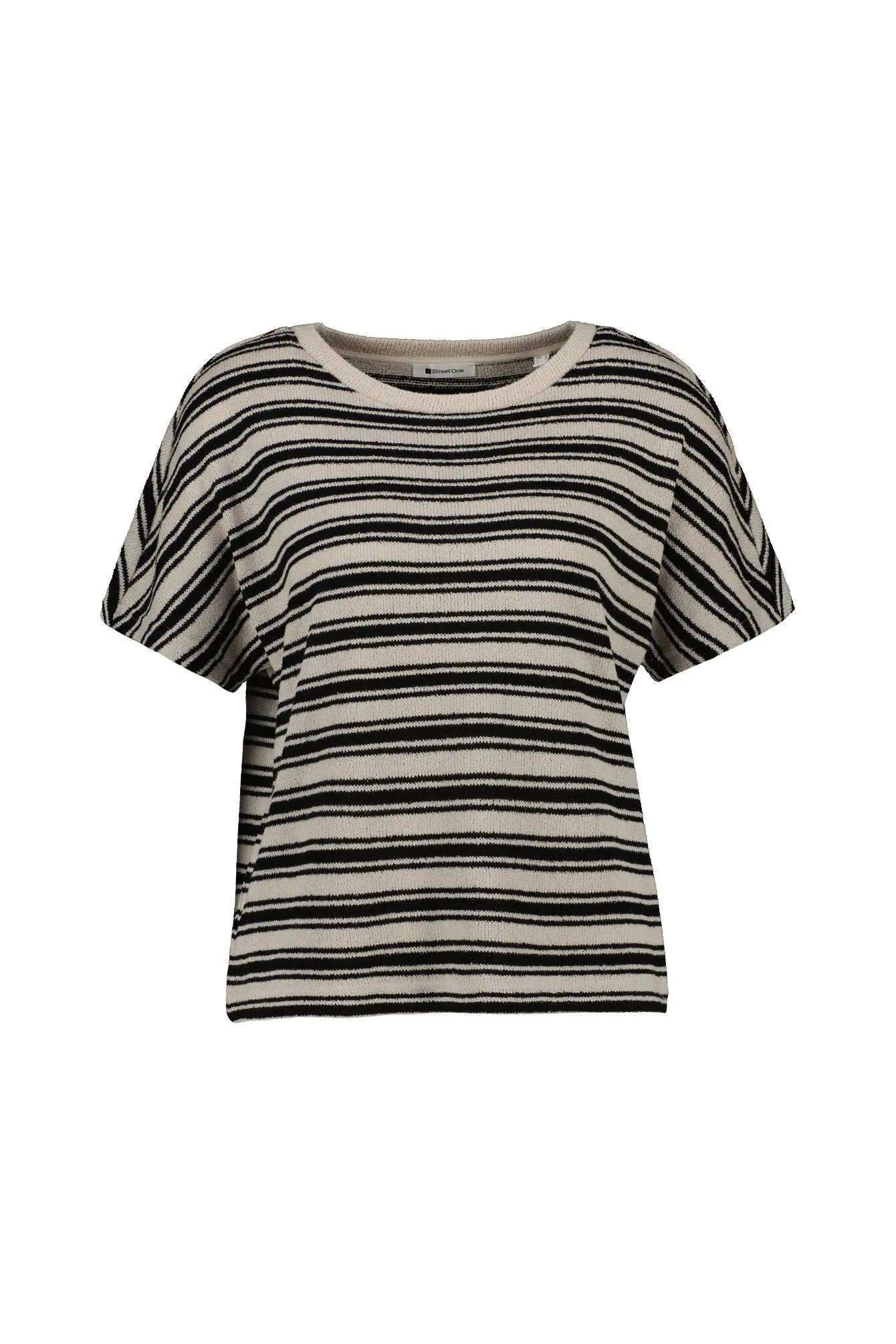 Strick-T-Shirt aus Viskosemix