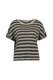 Strick-T-Shirt aus Viskosemix