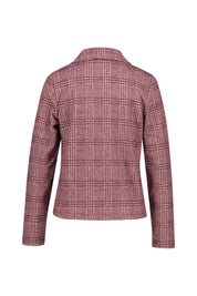 Blazer mit Karomuster und Knöpfen