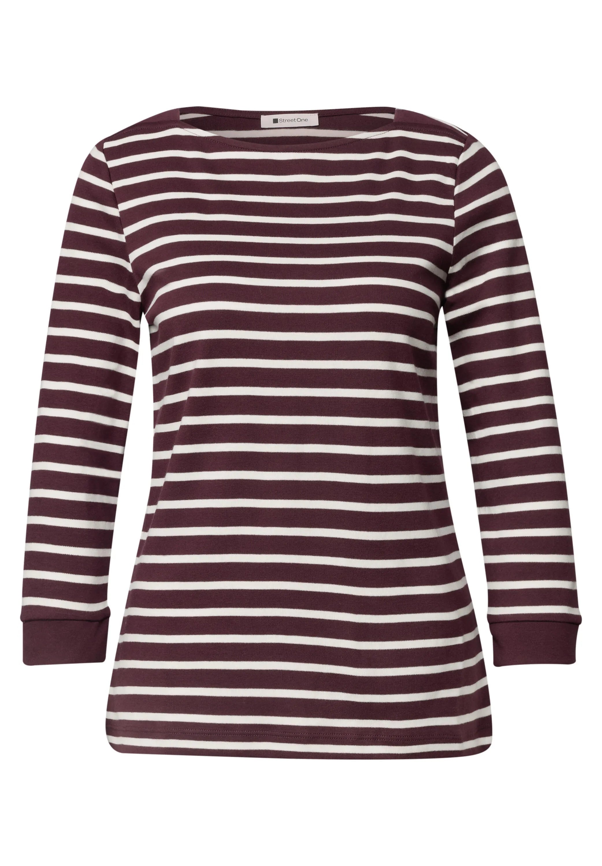 4-Arm Shirt mit Streifen