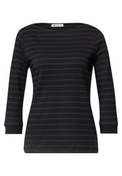 3/4-Arm Shirt mit Streifen