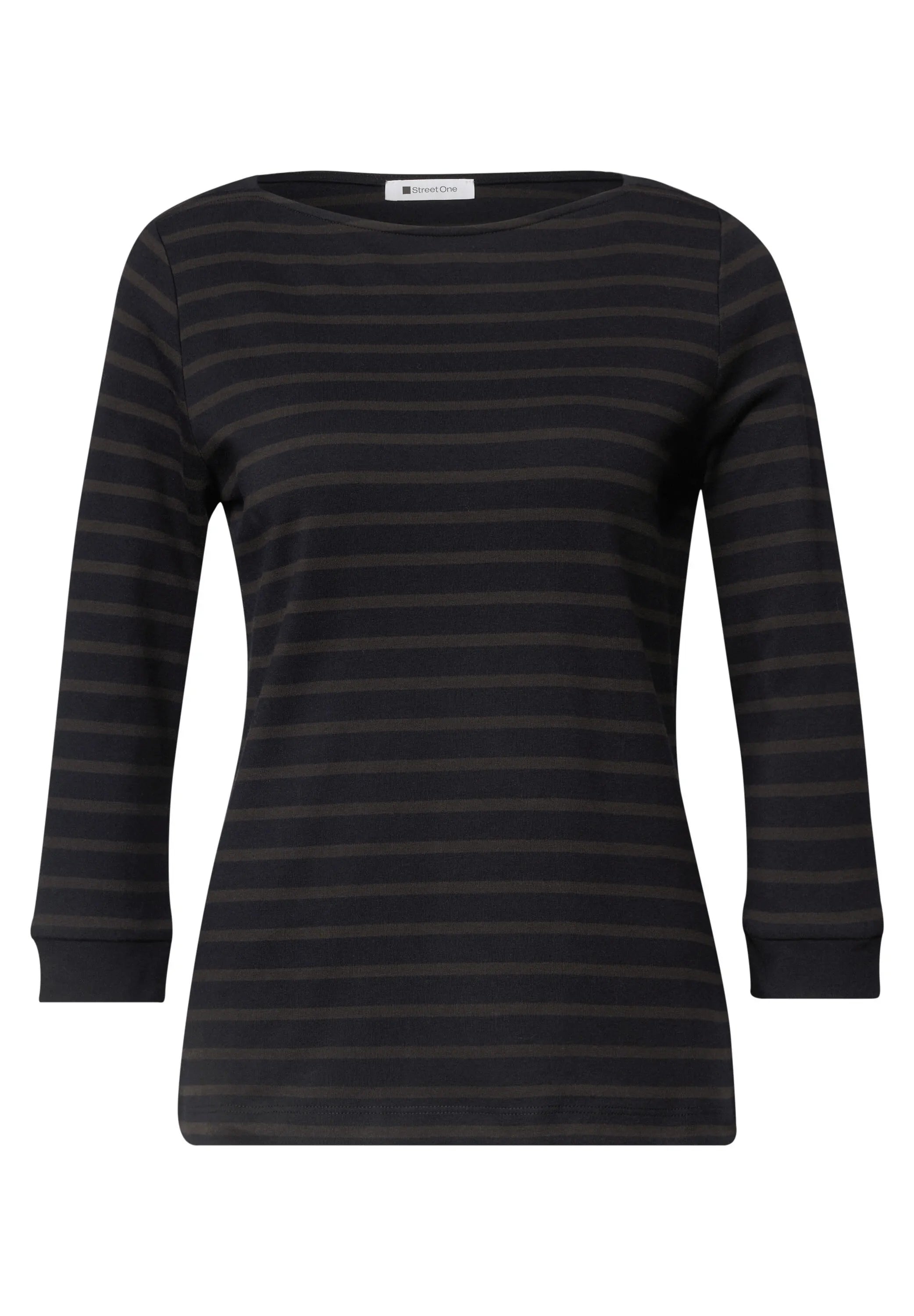 4-Arm Shirt mit Streifen