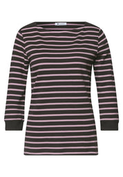 3/4-Arm Shirt mit Streifen
