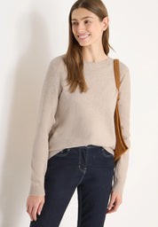 Strickpullover aus Baumwollmix