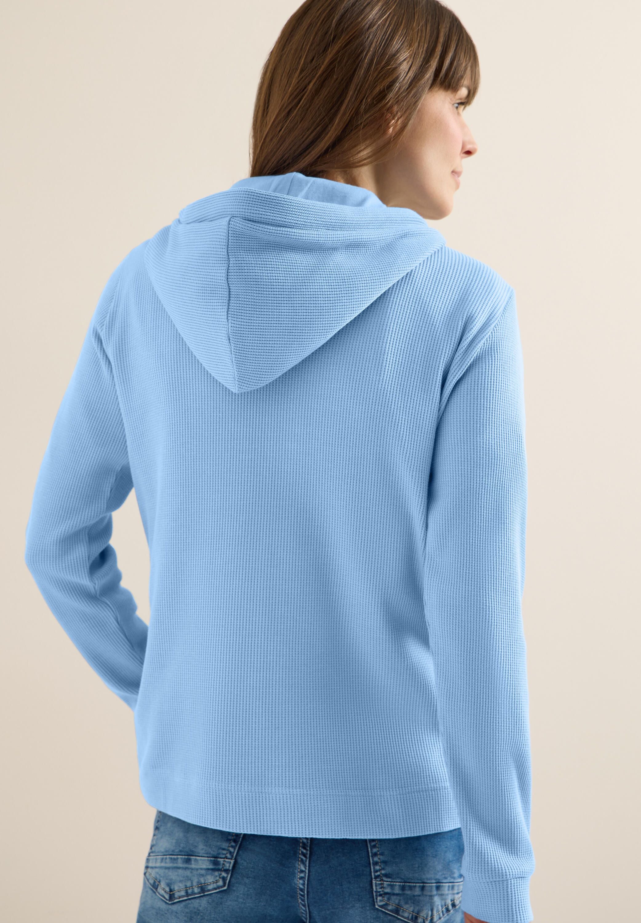 Sweatshirtjacke aus Baumwollmix