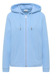 Sweatshirtjacke aus Baumwollmix