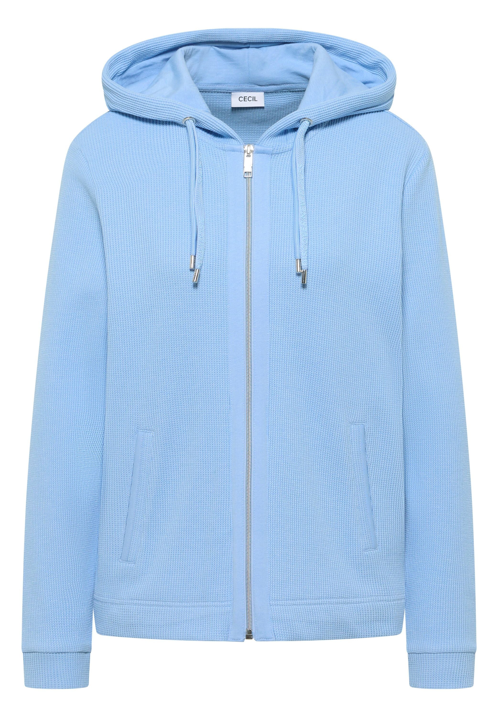 Sweatshirtjacke aus Baumwollmix