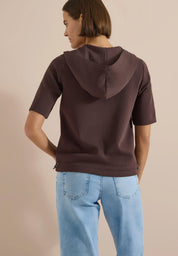 Sweatshirtjacke aus Baumwollmix