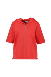Sweatshirtjacke aus Baumwollmix