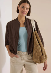 Blouson mit Bündchenkragen