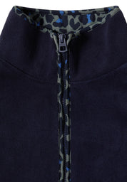Fleecepullover mit Stehkragen