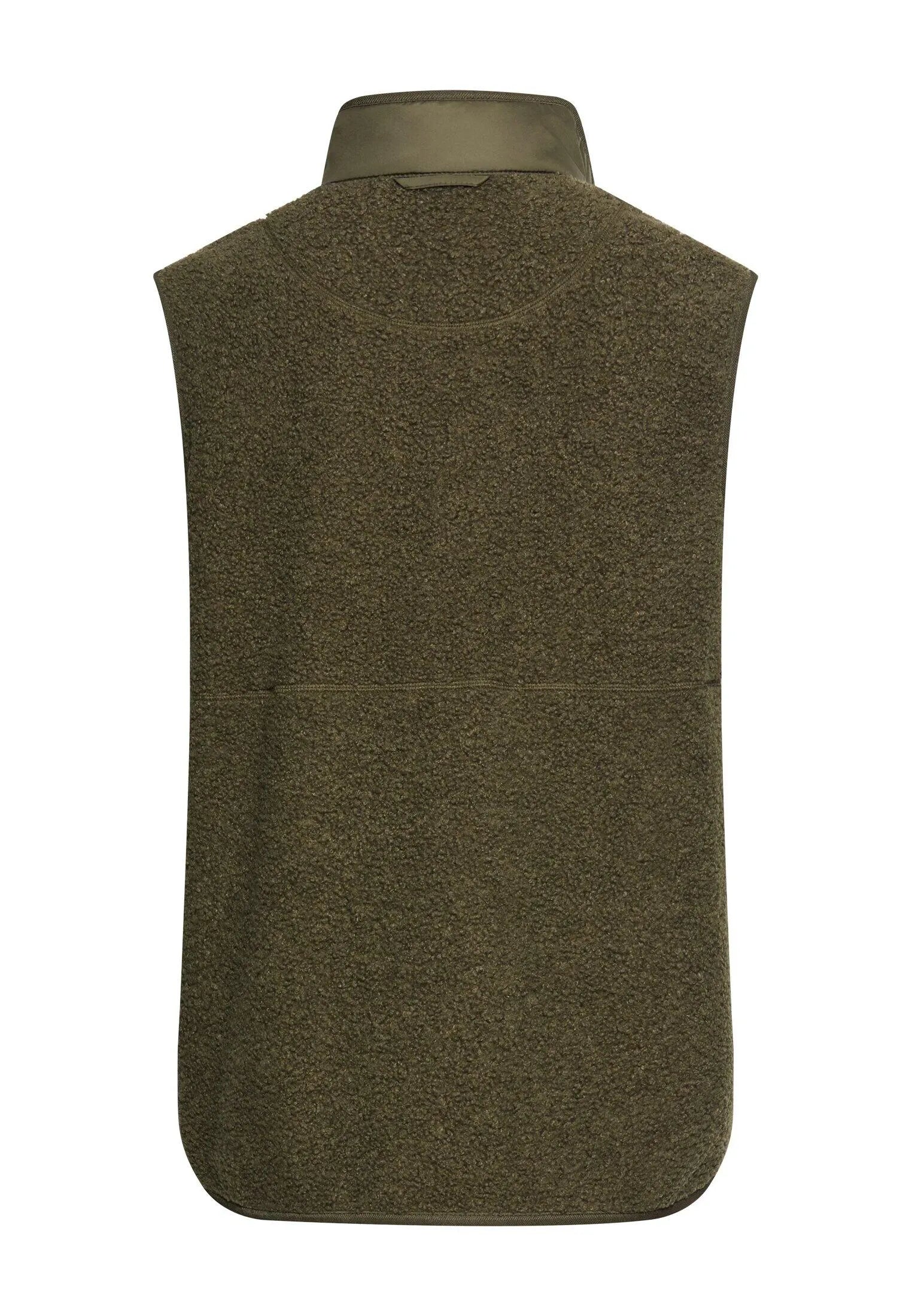 Teddyweste mit Stehkragen