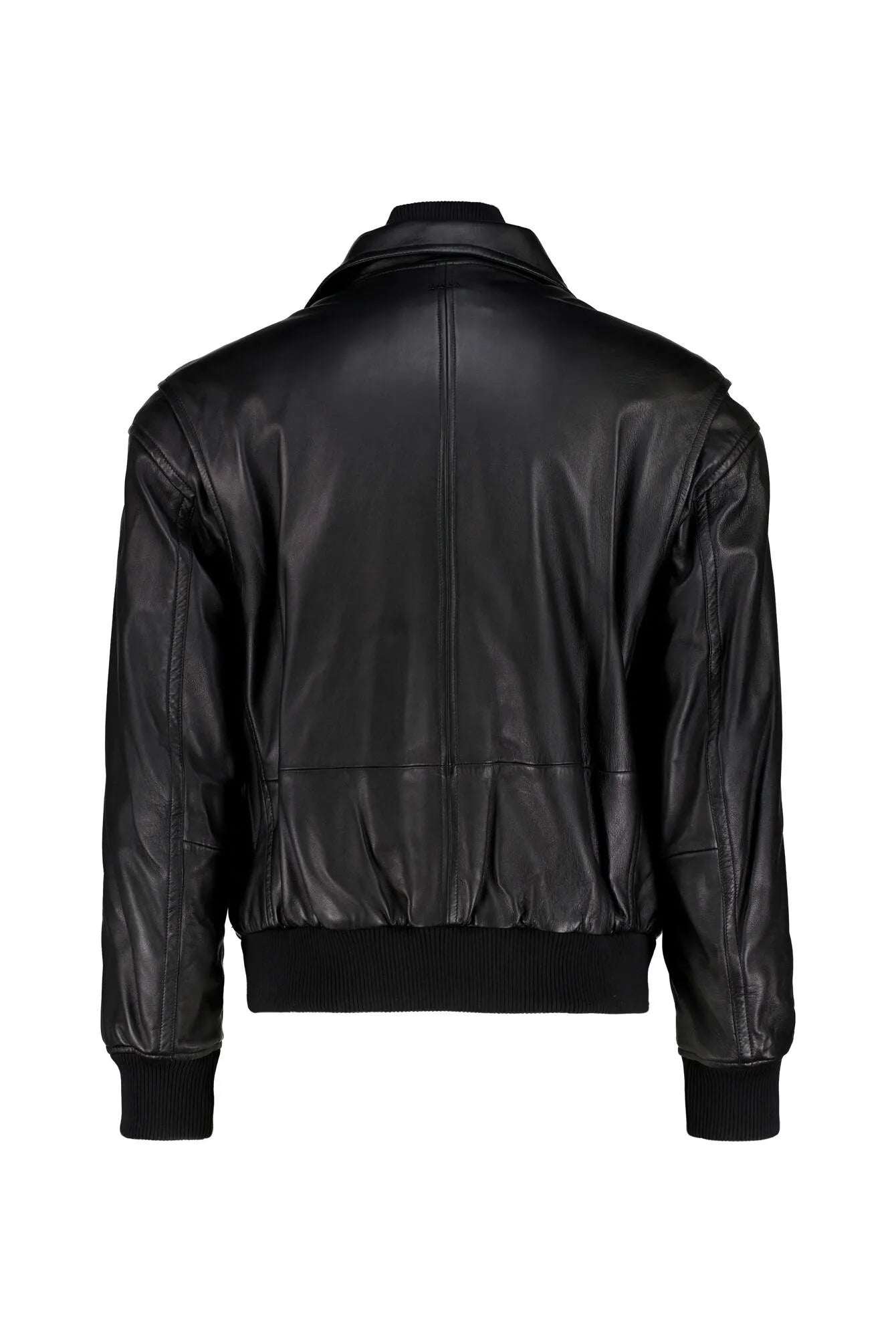 Lederjacke mit Stehkragen
