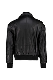 Lederjacke mit Stehkragen