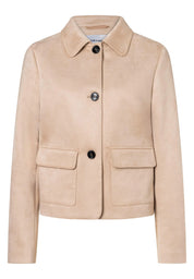 Blazerjacke in Wildleder-Optik