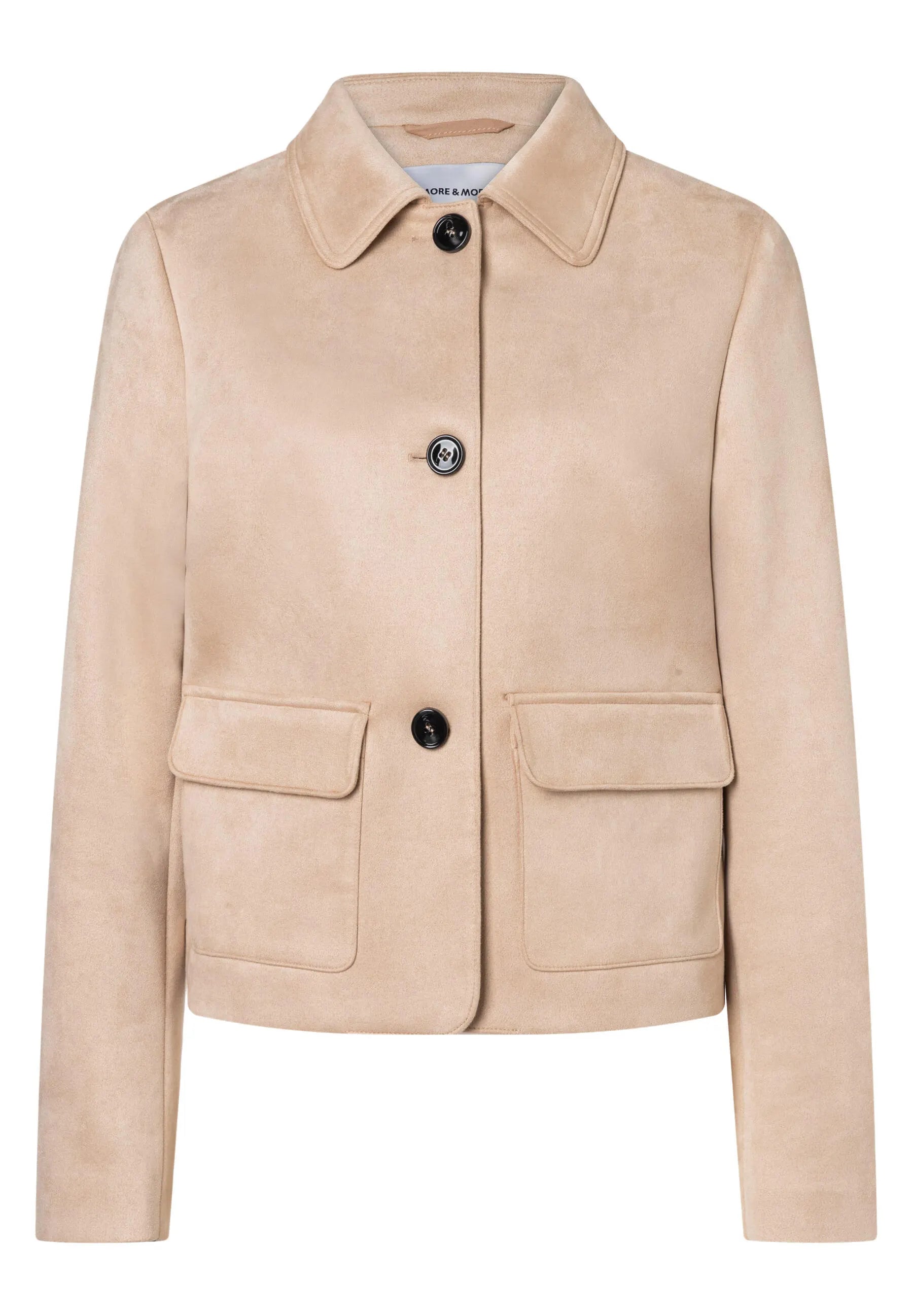 Blazerjacke in Wildleder-Optik