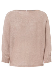 Strickpullover mit U-Boot-Ausschnitt