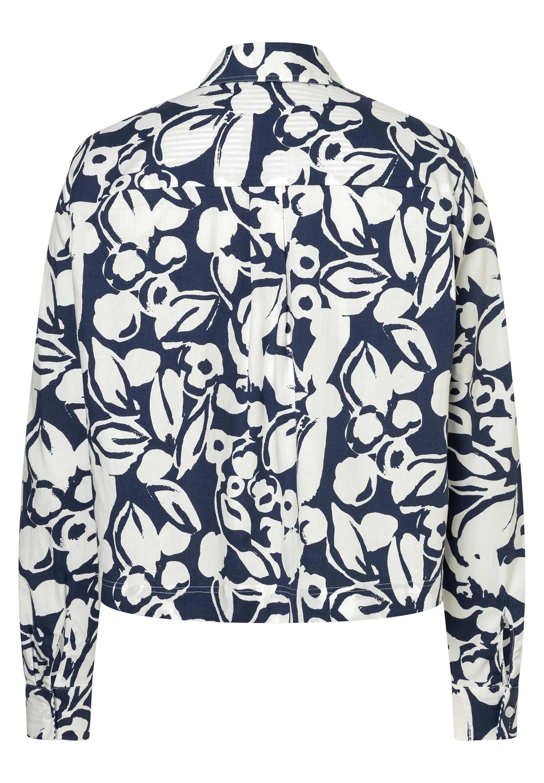 Bluse cropped aus Baumwolle